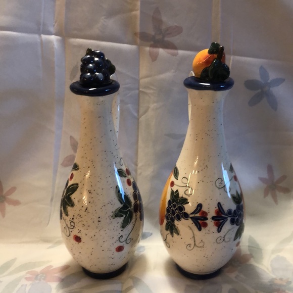 NWOT Julie Ueland f/Harry&David 2001 Decanters/Cruets w/Original Stoppers 10.5x5 - Picture 4 of 7